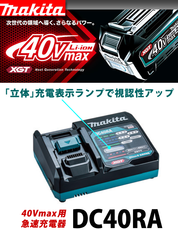 マキタ　40vMax電池、充電器セット